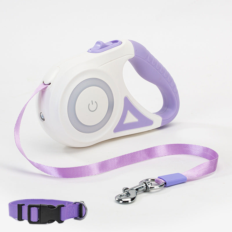 Retractable Dog Leash in purple
