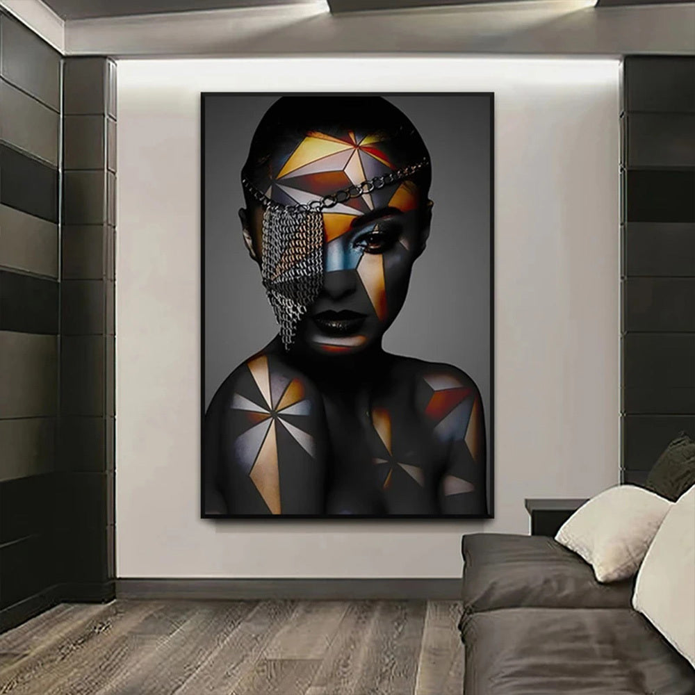 Geometric Woman Wall Poster