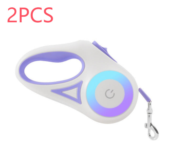 Retractable Dog Leash in purple