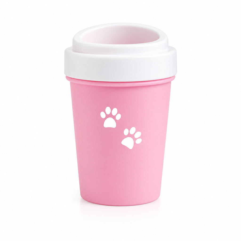 Silicone Paw Cleaner Cup in pink