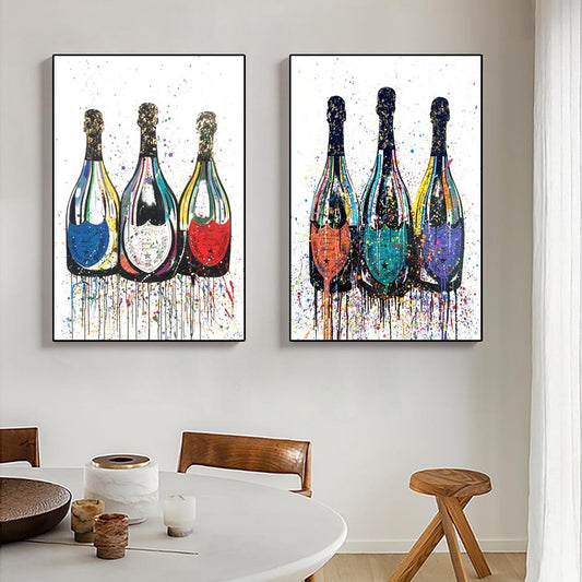 Champagne Bottle Wall Posters