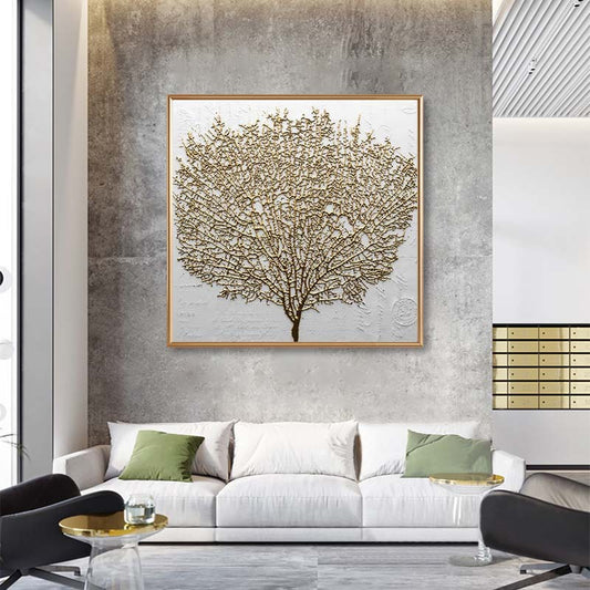 Golden Tree Wall Poster