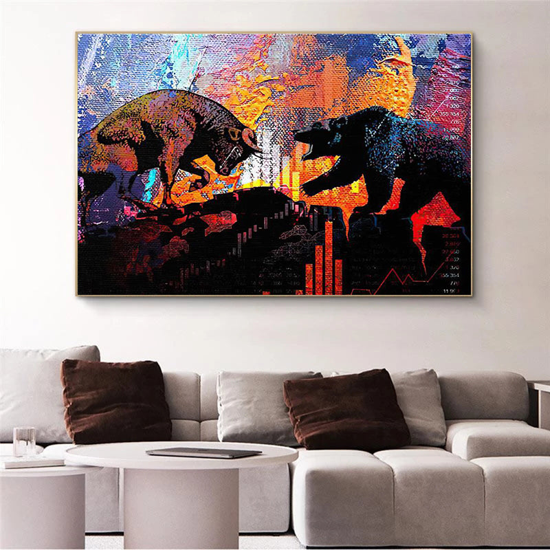 Bull And Bear Poster