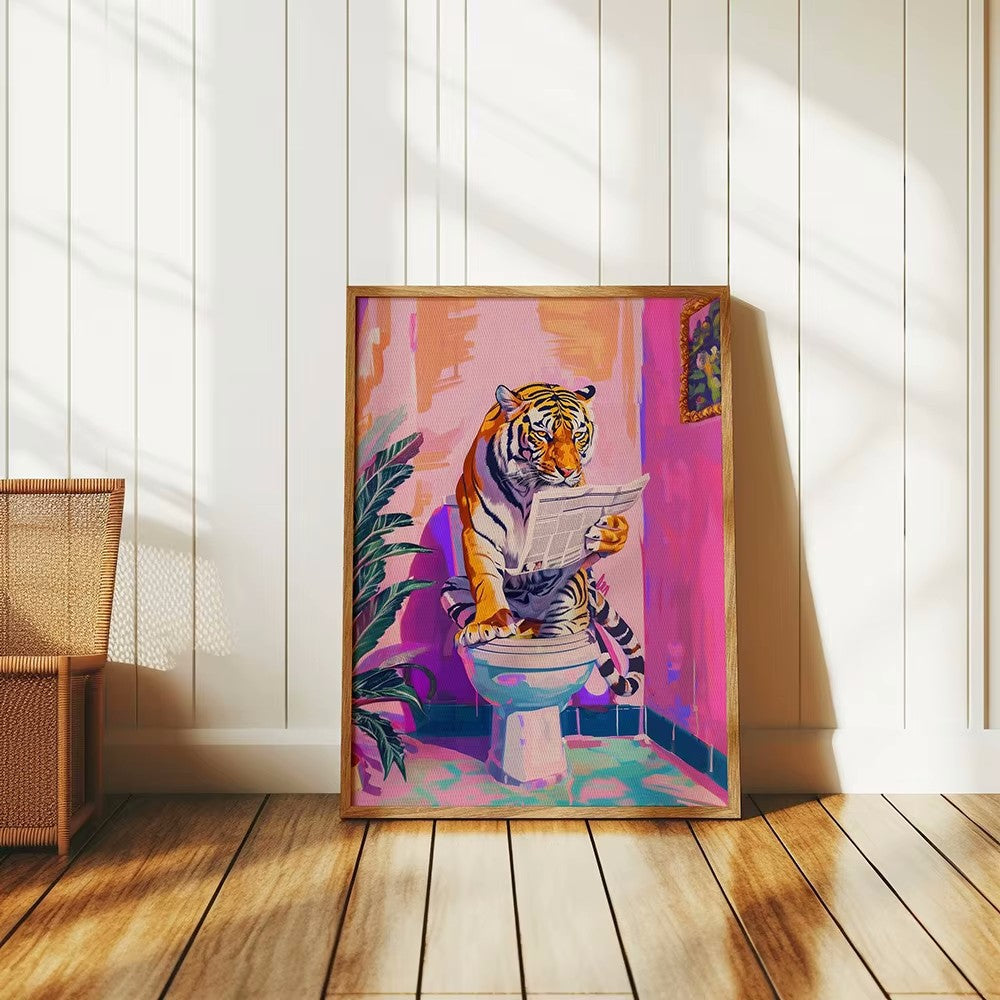 Tiger is minding his own business