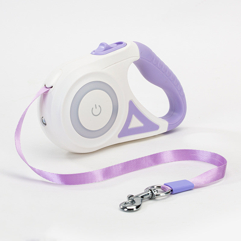 Retractable Dog Leash in purple