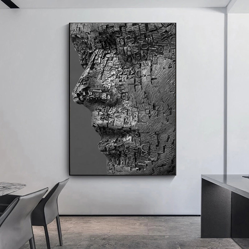Minimalist Face Wall Poster