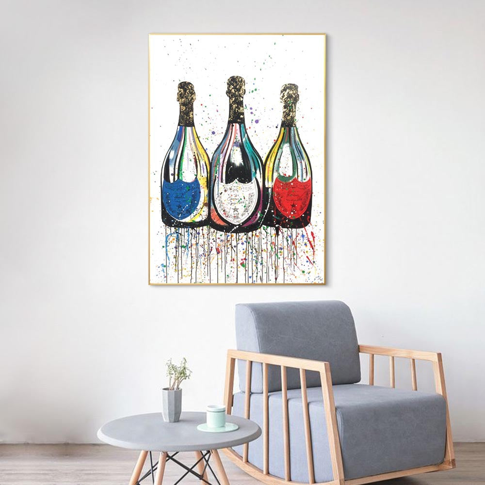 Champagne Bottle Wall Posters