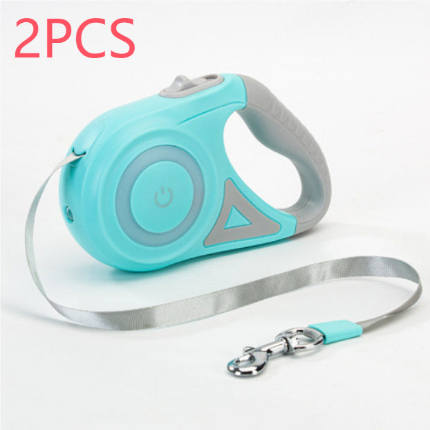 Retractable Dog Leash in green